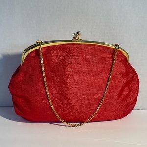 Vintage Ladies linen Handbag.
